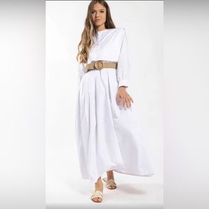 MONN BIB SHIRT DRESS